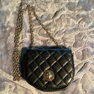 black mini bag
